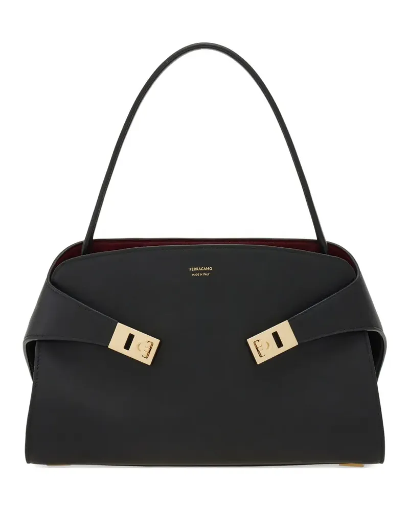 Ferragamo Tote Bag mit umgeschlagener Schnalle - Schwarz Schwarz