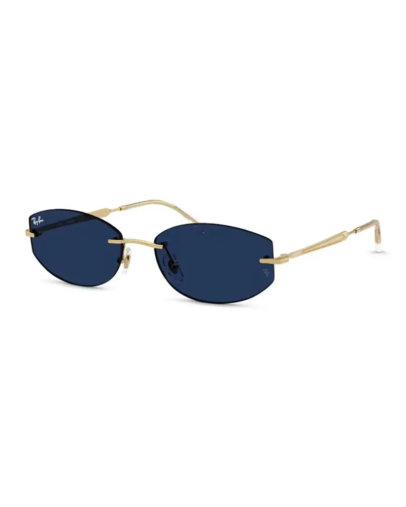 Ray Ban RB3792 Transitions Sonnenbrille mit geometrischem Gestell - Gold Gold