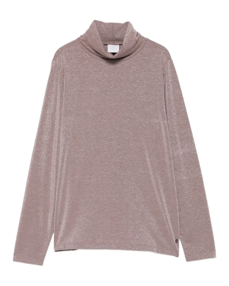 Bogner Silva metallic roll-neck top - Rosa Rosa