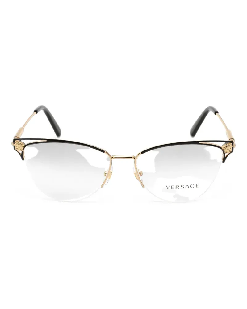Versace Medusa Cat-Eye-Brille - Schwarz Schwarz