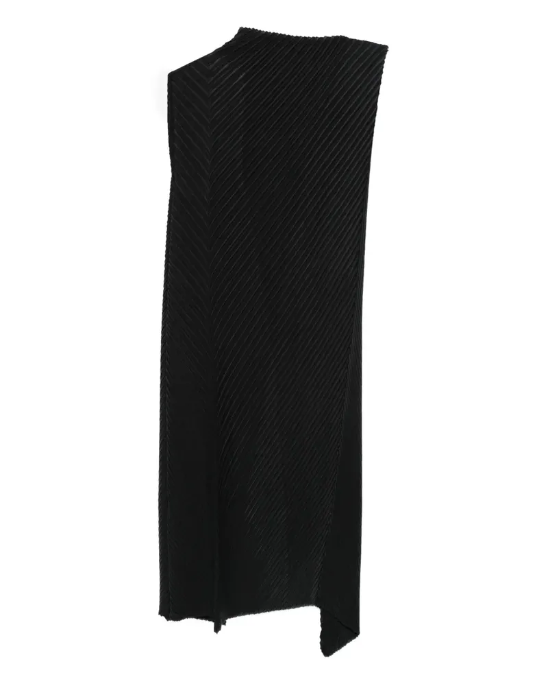Issey Miyake Asymmetrisches Kleid - Schwarz Schwarz