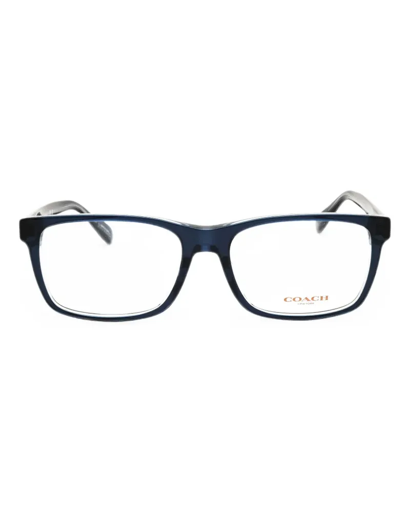 Coach Brille mit eckigem Gestell - Blau Blau