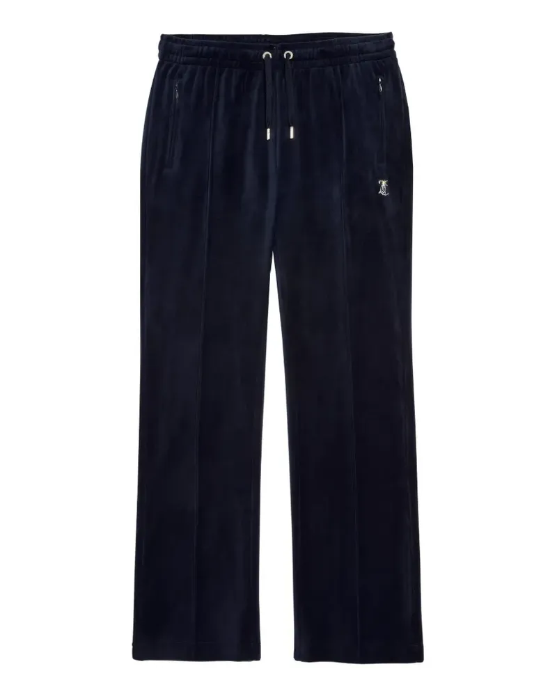 Juicy Couture Jogginghose aus Velours mit Taurus Diamanté-Verzierung - Blau Blau