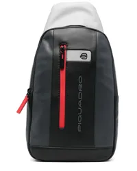 Piquadro Rucksack mit Logo-Prägung Schwarz