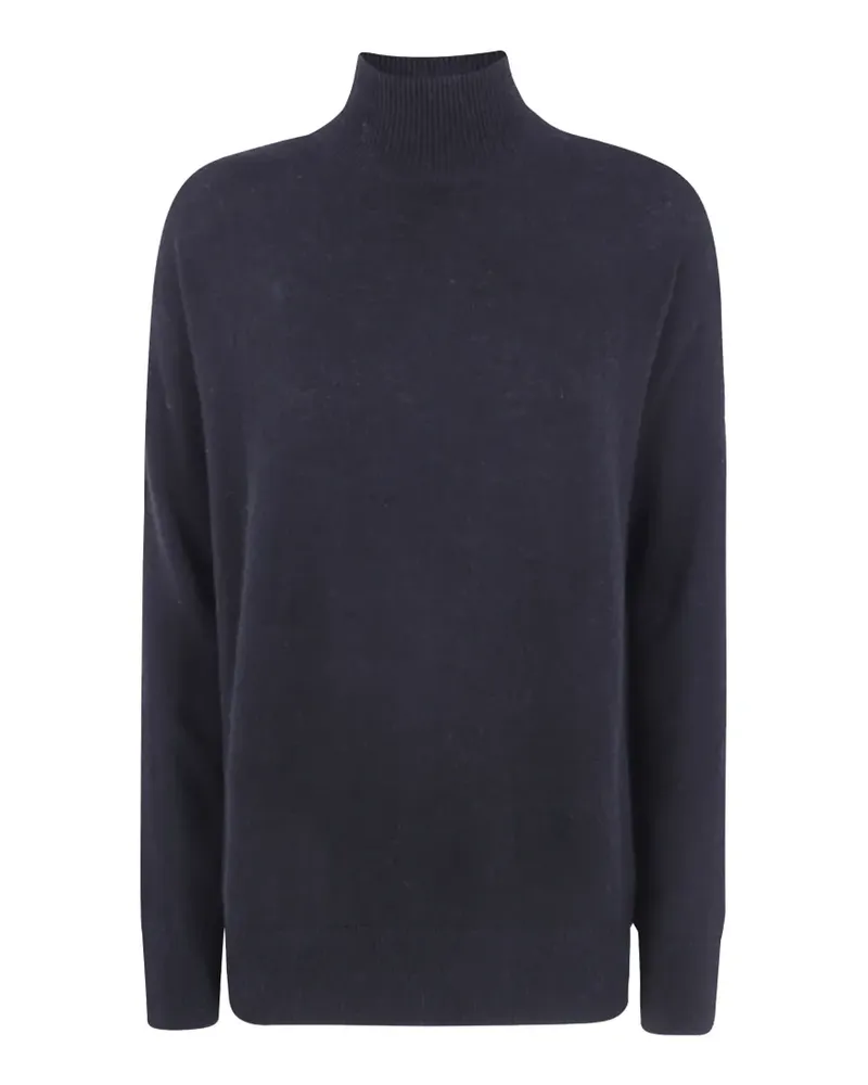ROSSOPURO Kaschmirpullover mit Stehkragen - Blau Blau
