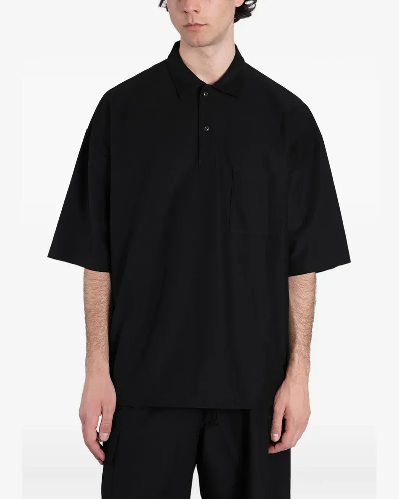 Comme des Garçons Poloshirt mit Brusttasche - Schwarz Schwarz