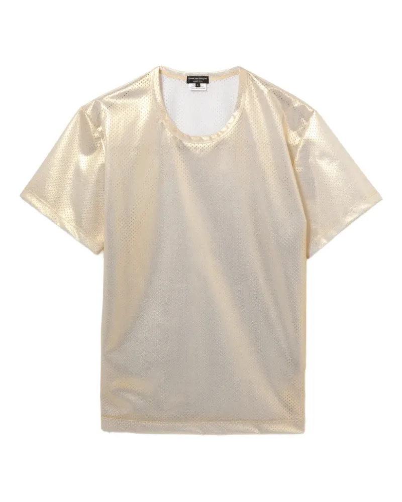 Comme des Garçons Perforiertes T-Shirt - Gold Gold