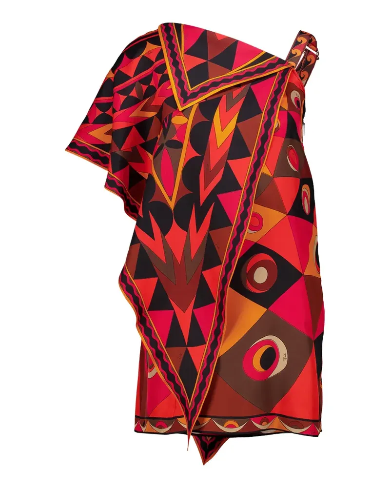 Emilio Pucci Occhi-print silk mini dress - Rot Rot