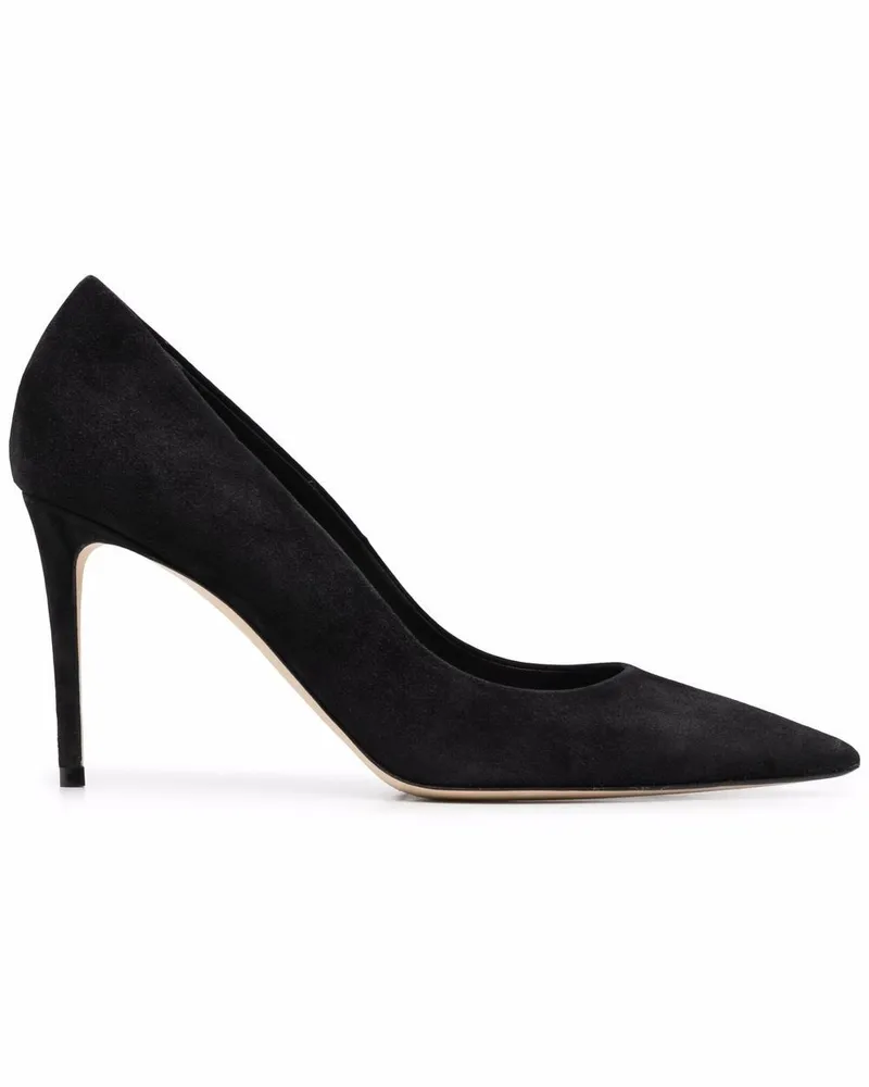 Scarosso x Brian Atwood Gigi Pumps aus Wildleder 95mm - Schwarz Schwarz