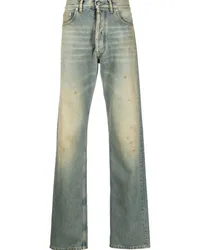 Maison Margiela Gerade Jeans mit Stone-Wash-Effekt Blau