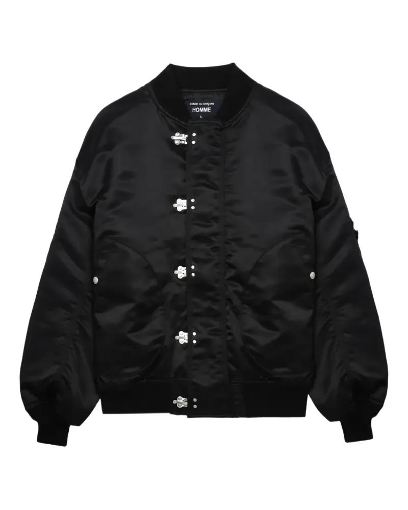 Comme des Garçons Bomberjacke in Satinoptik - Schwarz Schwarz