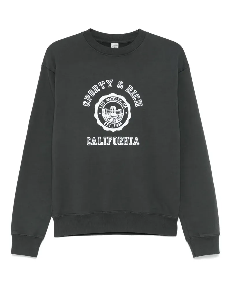 SPORTY & RICH Klassisches Sweatshirt - Schwarz Schwarz
