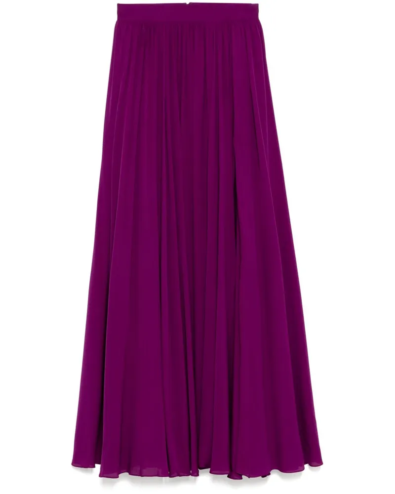 Elie Saab Maxirock aus Seide - Violett Violett