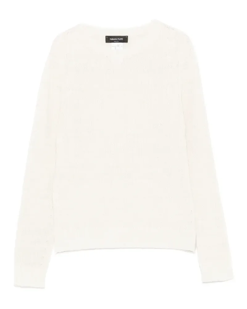 Fabiana Filippi long-sleeves sweater - Weiß Weiß