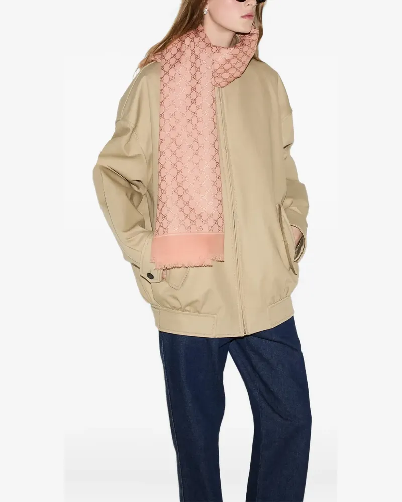 Gucci Schal mit Fransen - Rosa Rosa