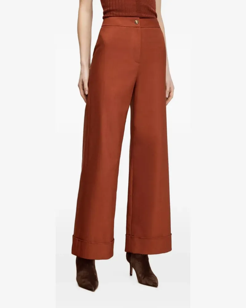Veronica Beard Hose mit hohem Bund - Braun Braun