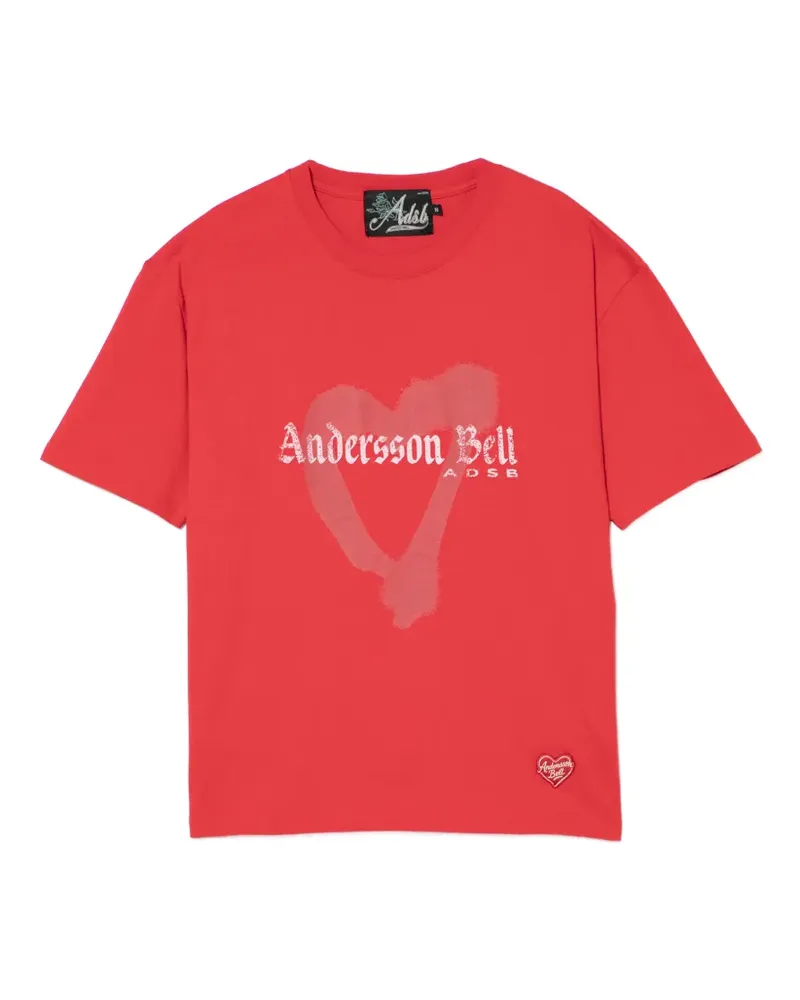 Andersson Bell T-Shirt mit Logo-Print - Rot Rot