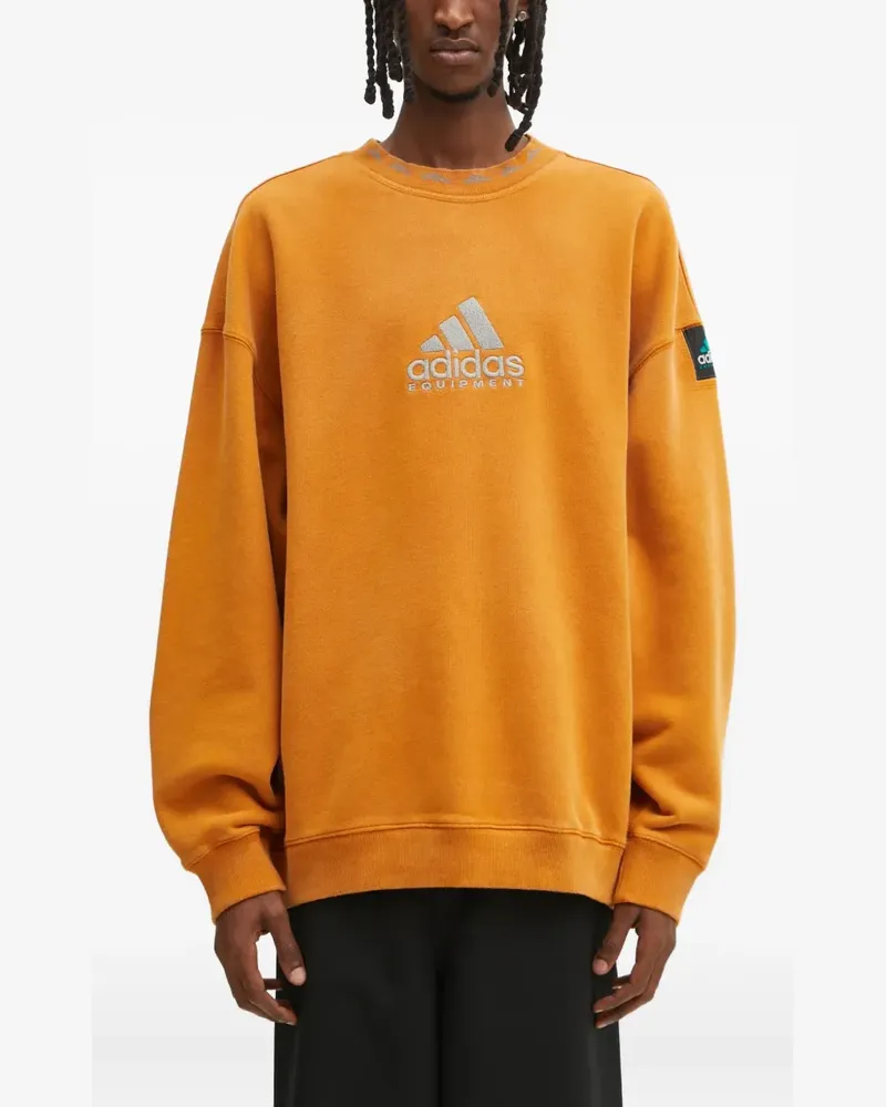 adidas logo-detail sweatshirt - Orange Orange