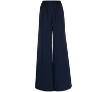 Satinhose mit weitem Bein - Blau