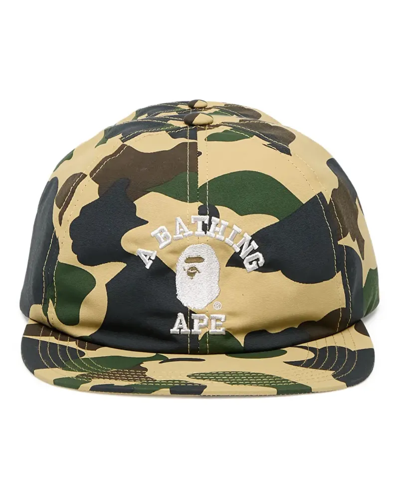 BAPE Baseballkappe mit Camouflage-Print - Gelb Gelb