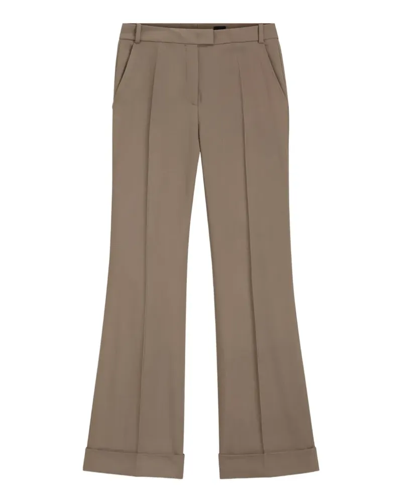 HUGO BOSS Ausgestellte Gabardine-Hose - Nude Nude