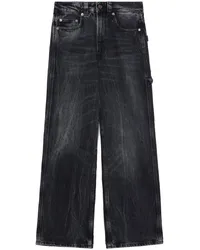 Haikure Jeans mit weitem Bein Schwarz