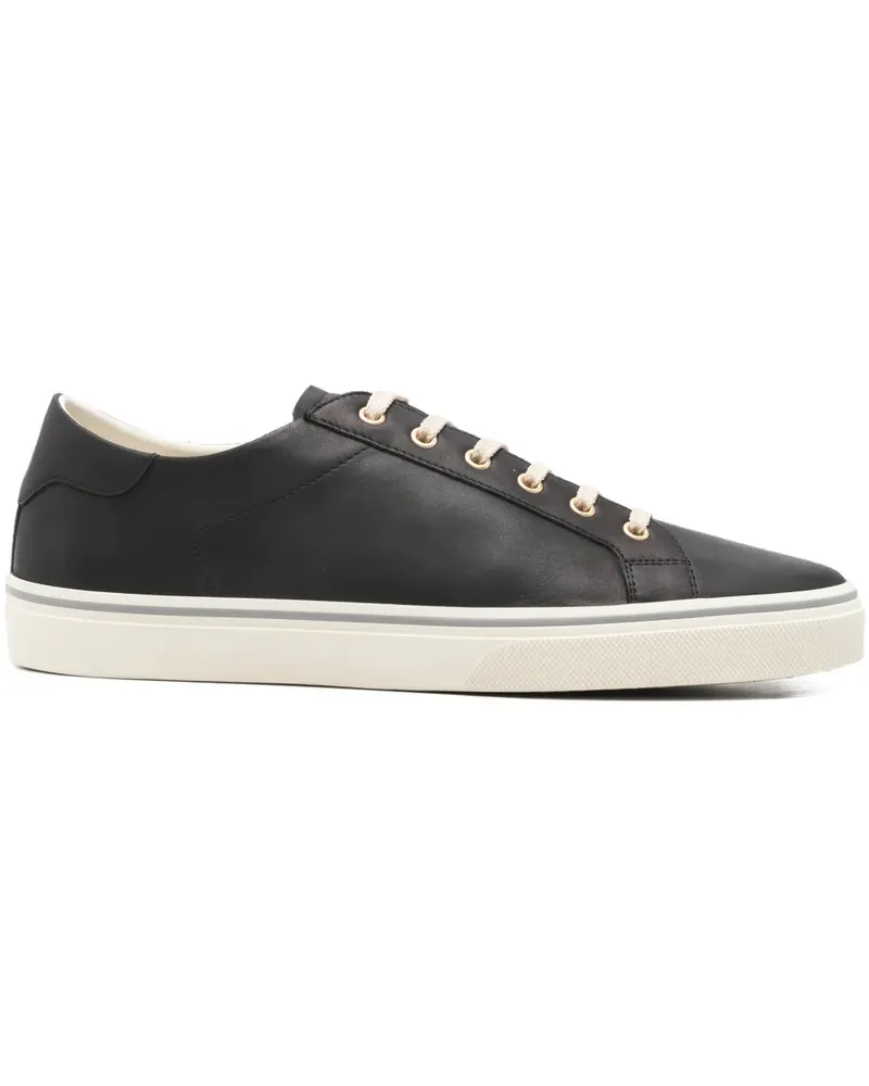 Brunello Cucinelli metallic-eyelet lace-up sneakers - Schwarz Schwarz