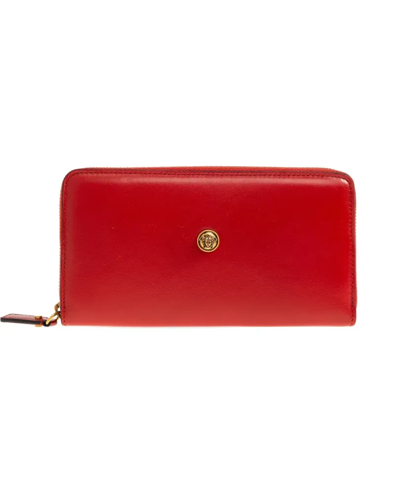 Versace medallion zip wallet - Rot Rot