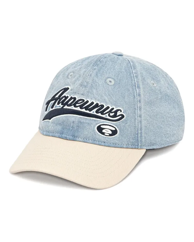 BAPE Jeans-Baseballkappe mit Logo - Blau Blau