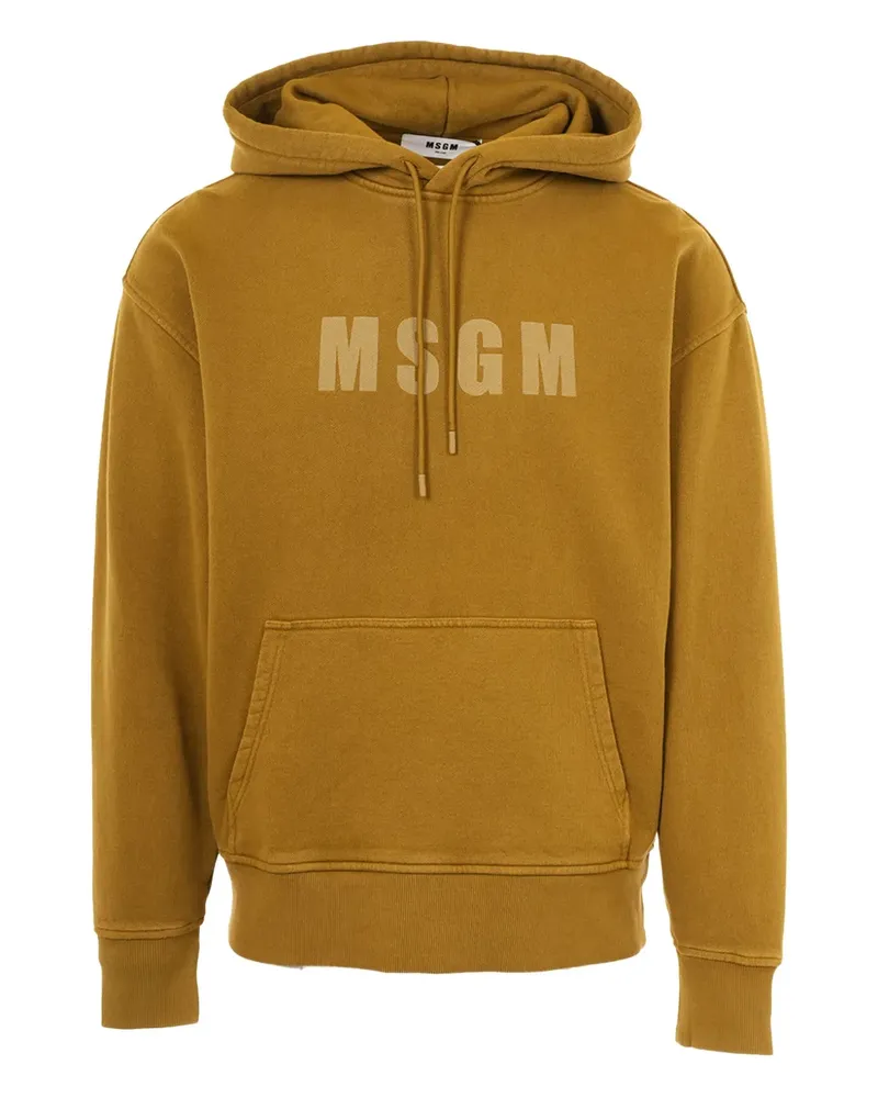MSGM Hoodie mit Logo - Grün Grün
