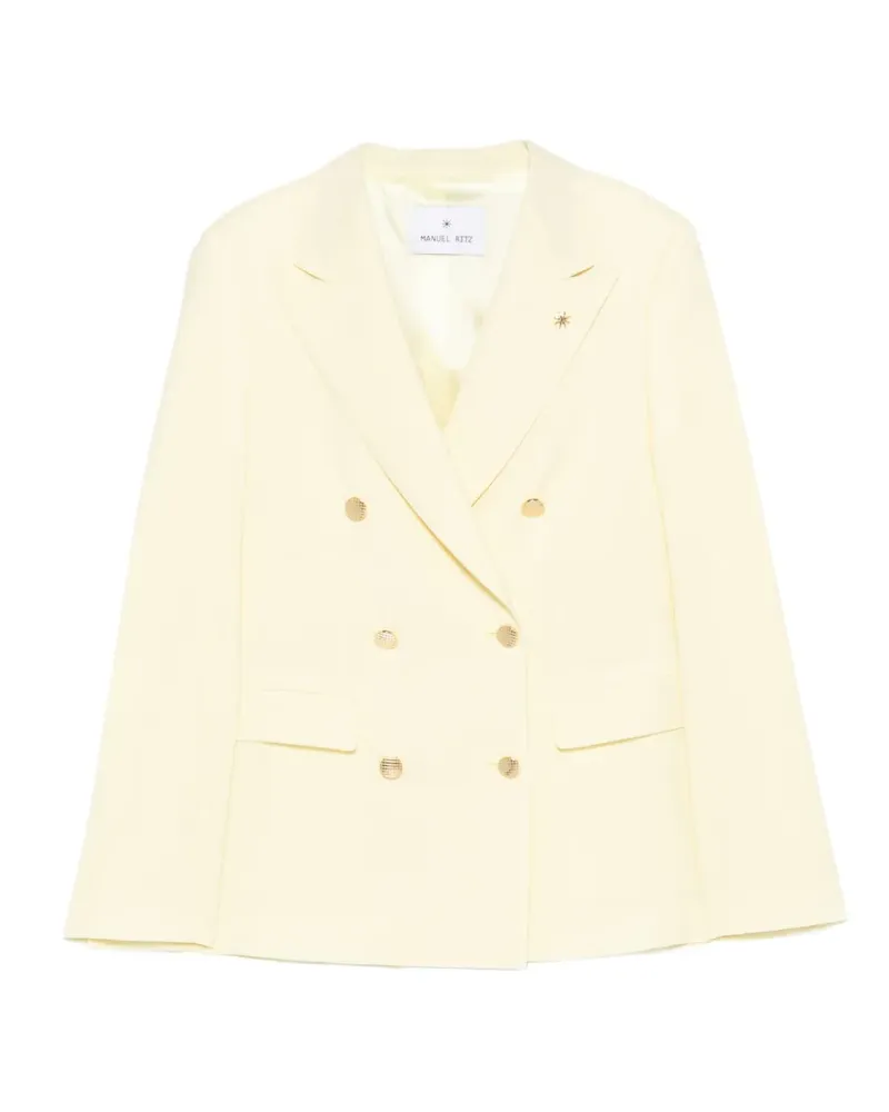 Manuel Ritz double-breasted jacket - Gelb Gelb