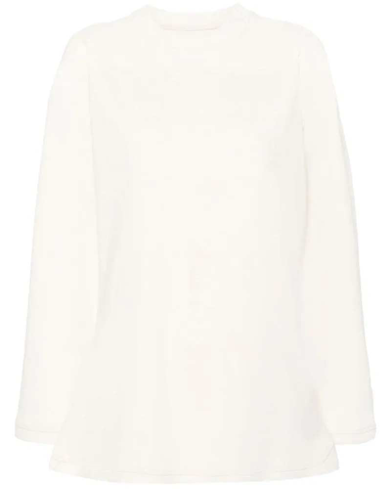 Maison Margiela Sweatshirt mit Nummern-Stickerei - Nude Nude