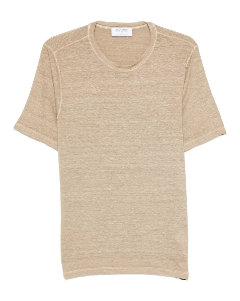 Gran Sasso T-Shirt mit Rundhalsausschnitt - Nude Nude