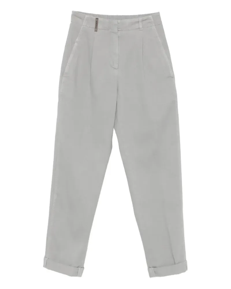 Peserico Hose mit Faltentaschen - Grau Grau
