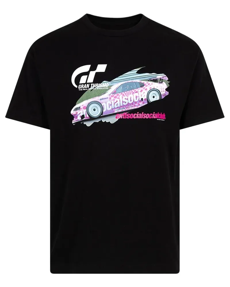 Anti Social Social Club x Gran Turismo GT500 T-Shirt mit grafischem Print - Schwarz Schwarz