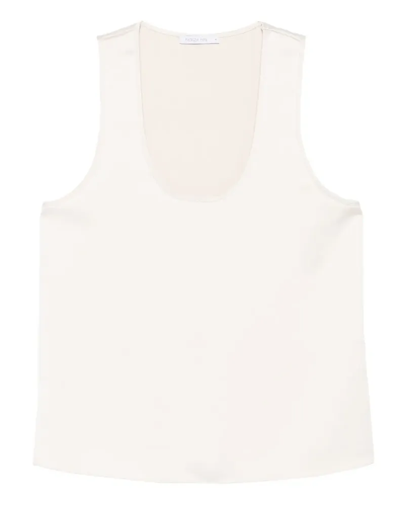 Patrizia Pepe scoop-neck sleeveless top - Nude Nude