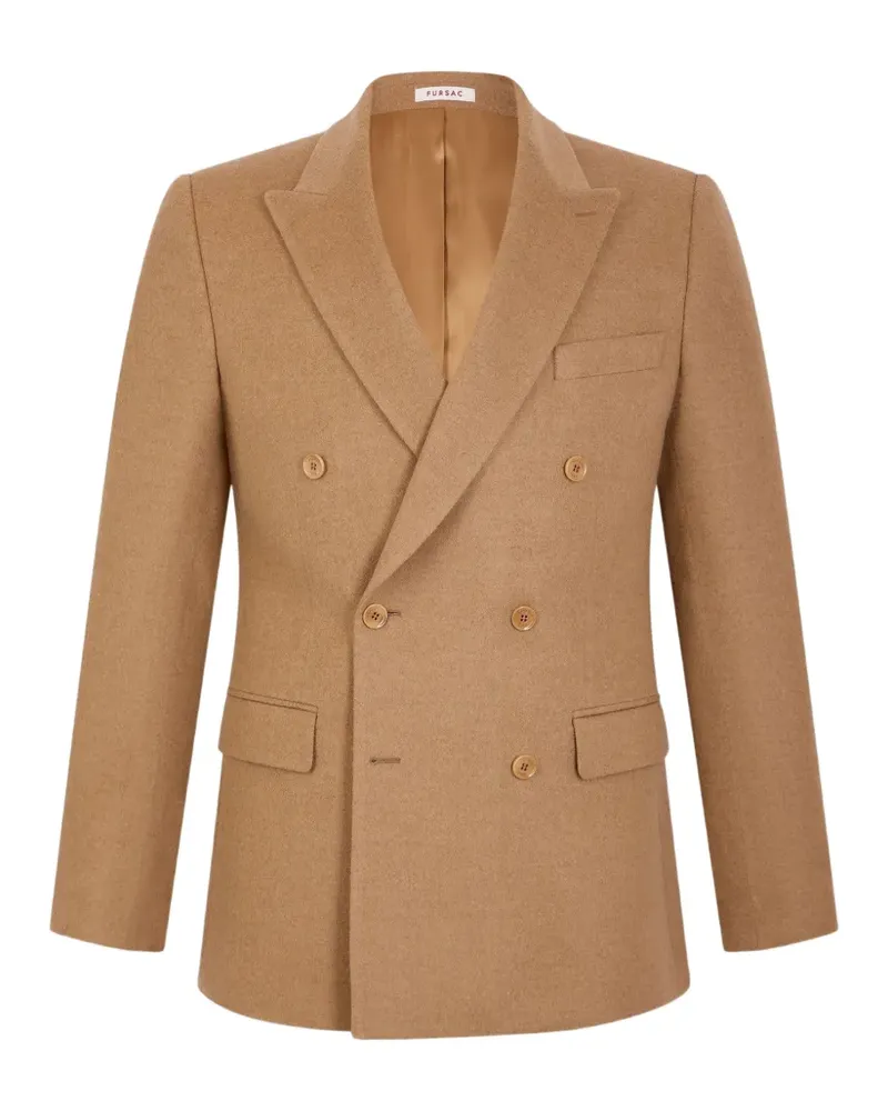 FURSAC double-breasted blazer - Nude Nude