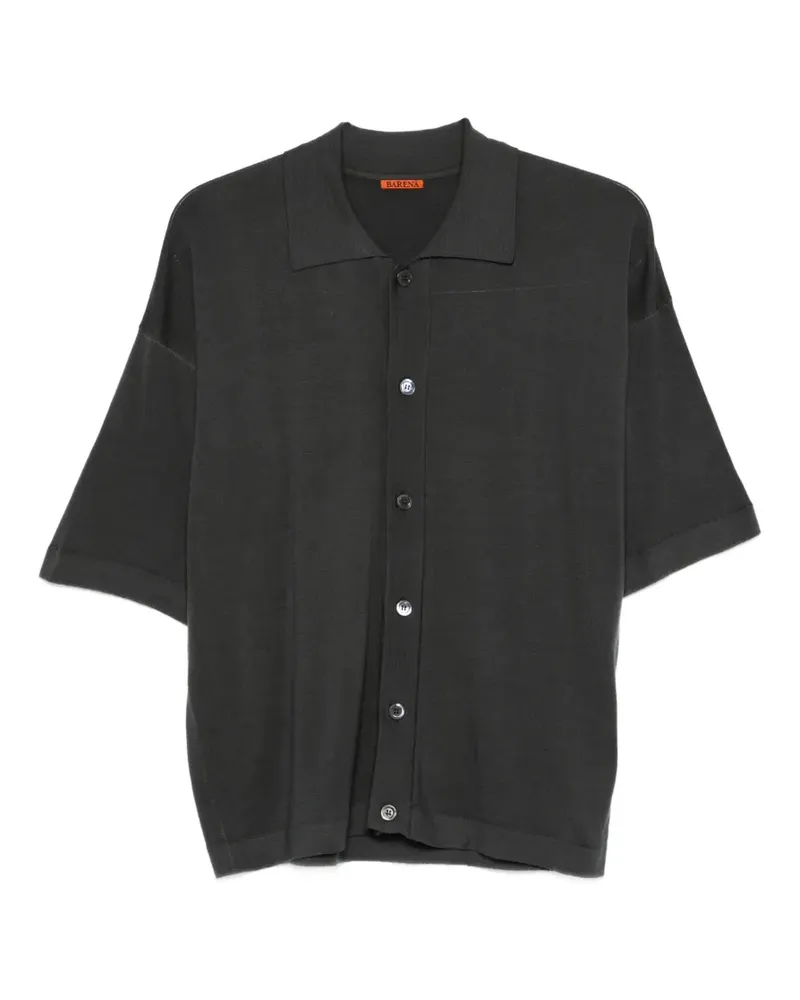 BARENA Doni button-down fine-knit shirt - Grau Grau
