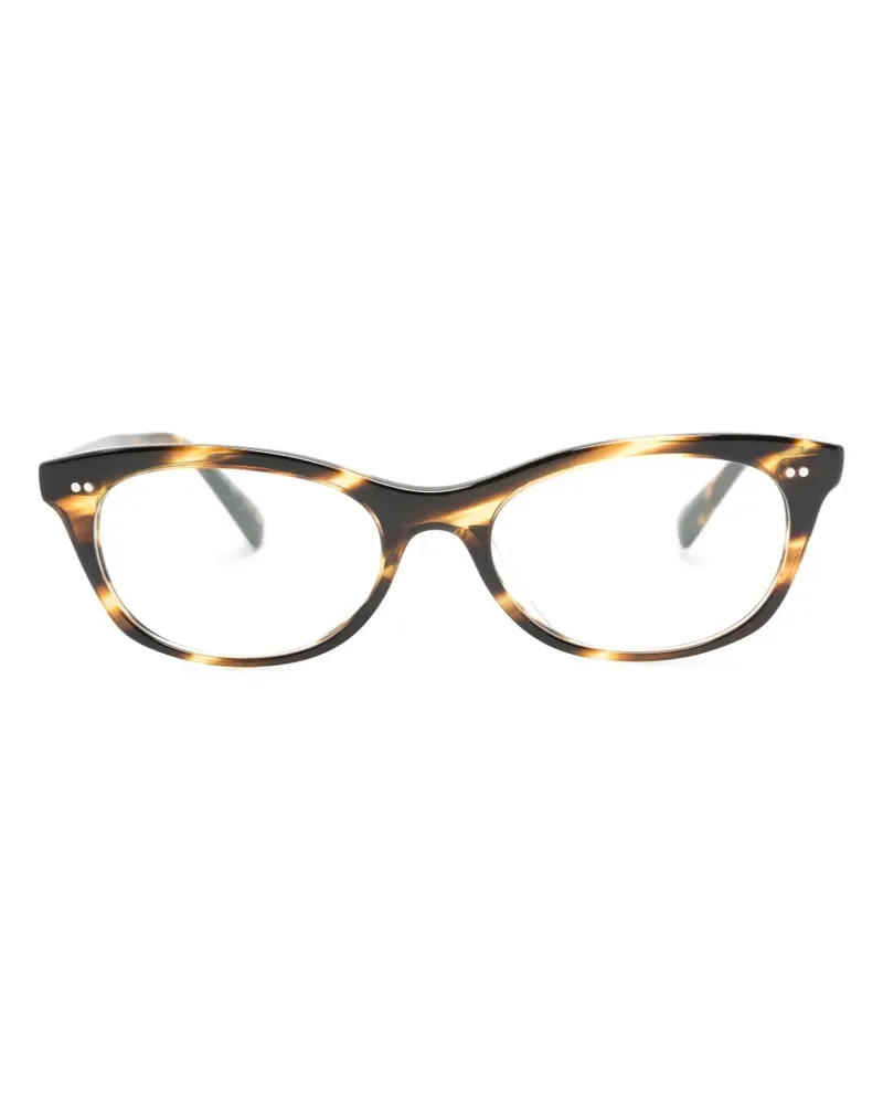 Oliver Peoples Eckige Dezerai Sonnenbrille - Braun Braun