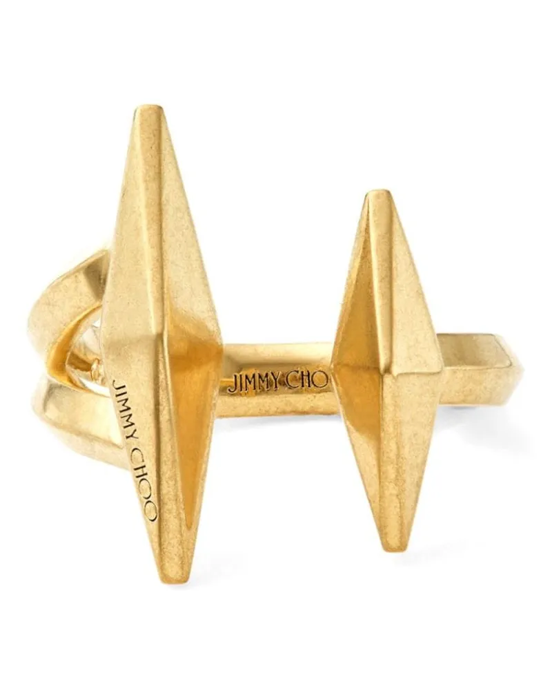 Jimmy Choo Ring mit Logo-Gravur - Gold Gold
