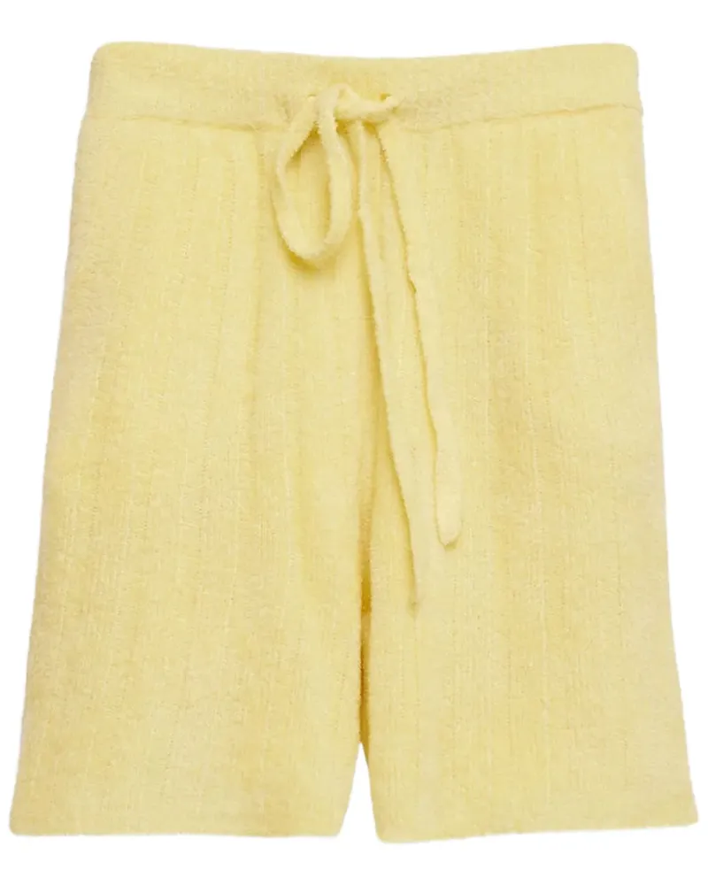 The Elder Statesman Gerippte Shorts - Gelb Gelb
