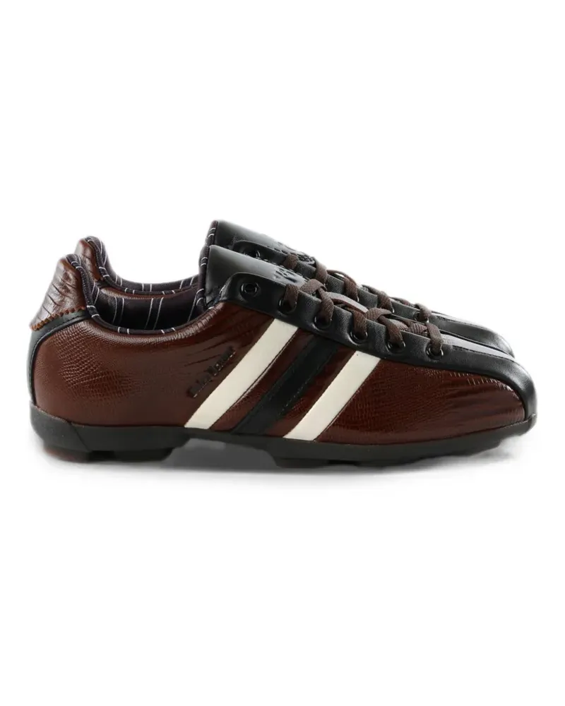 Wales Bonner The Field Lizzard side-stripe sneakers - Braun Braun