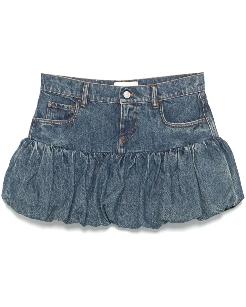 COPERNI Jeans-Minirock mit gerafftem Saum - Blau Blau