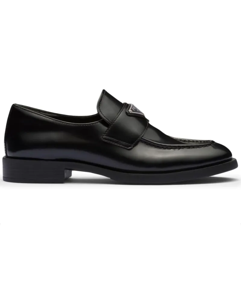Prada Chocolate Loafer aus Lackleder - Schwarz Schwarz