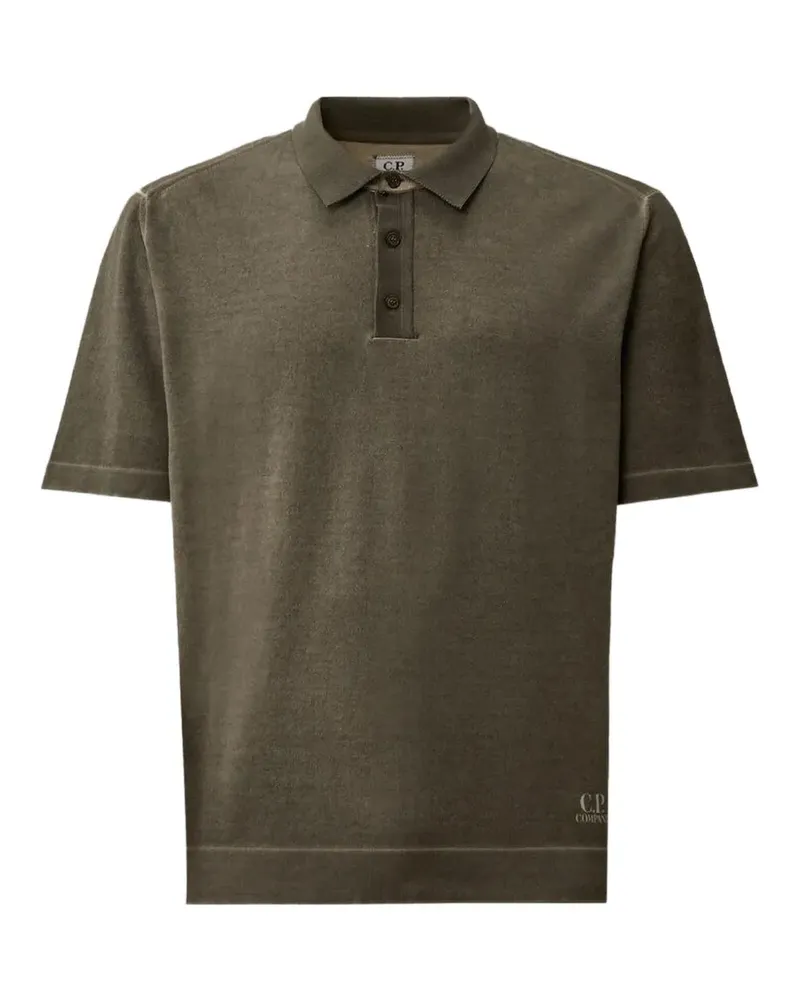 C.P. Company cotton crepe double dyed polo shirt - Grün Grün