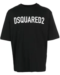 Dsquared2 T-Shirt mit Logo-Print Schwarz