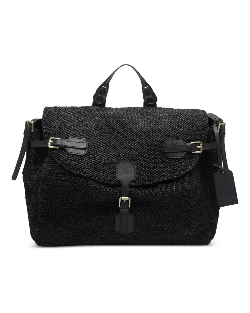 IBELIV Alpha buckle-closure cross-body bag - Schwarz Schwarz