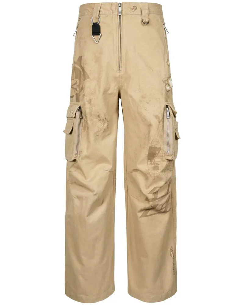 Mastermind Japan Hose mit Logo-Print - Nude Nude