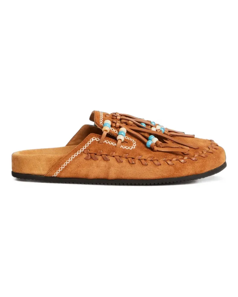 Alanui Journey Mules mit Perlen - Braun Braun