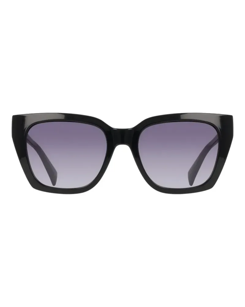 Liu Jo logo-plaque square-frame sunglasses - Schwarz Schwarz